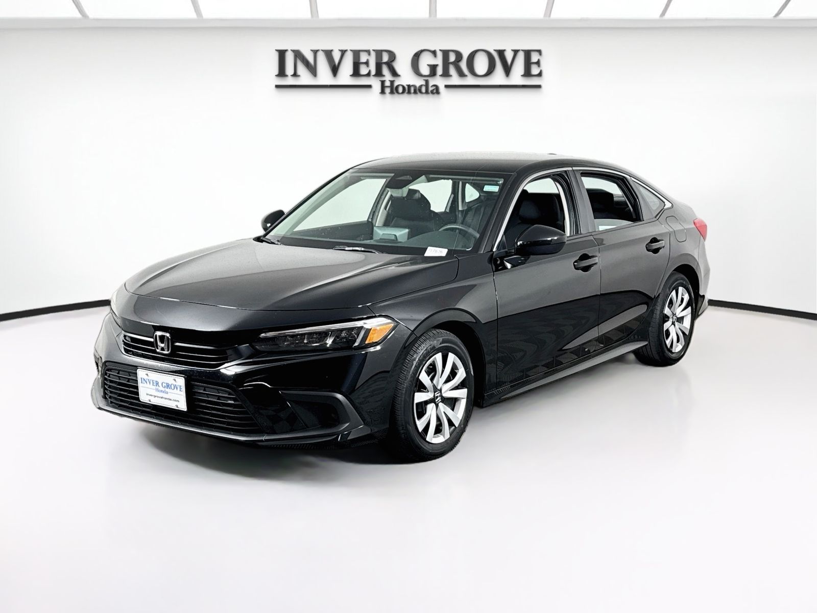 Black 2024 Honda Civic Sedan Front-Wheel Drive Continuously Variable Transmission