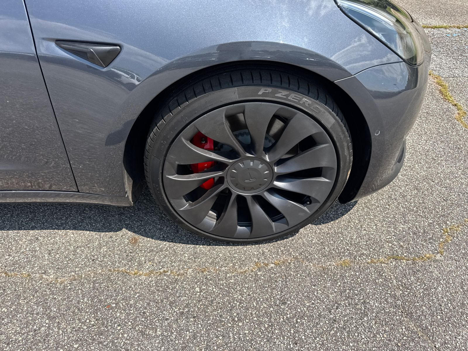 Used 2021 Gray Tesla Performance image 12