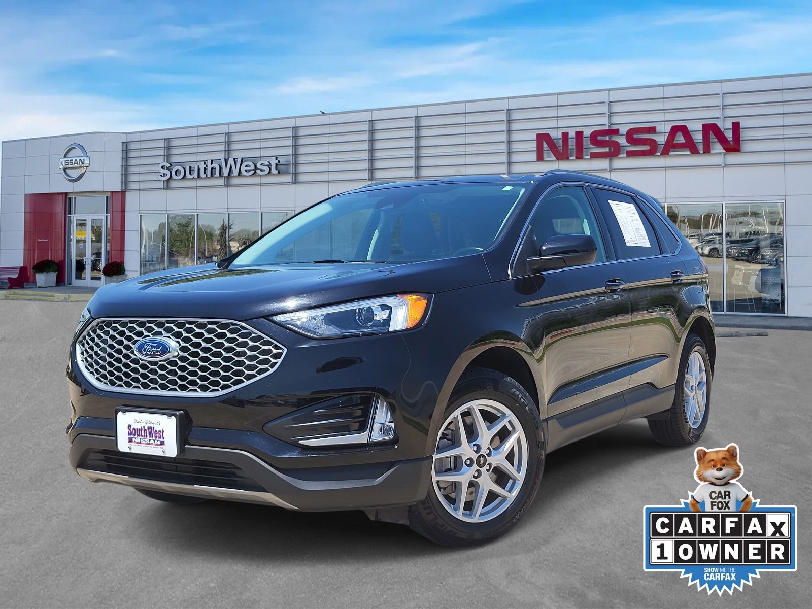 Black Metallic 2023 Ford Edge SUV / Crossover All-Wheel Drive 8-Speed Automatic