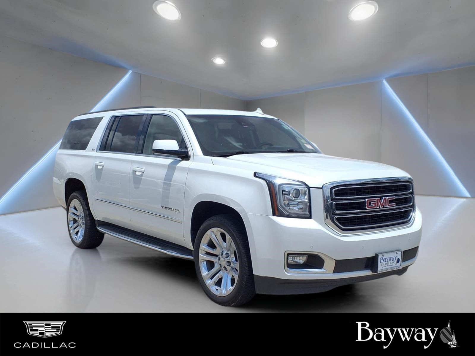 2020 GMC Yukon XL SLT White at Bayway Cadillac of The Woodlands