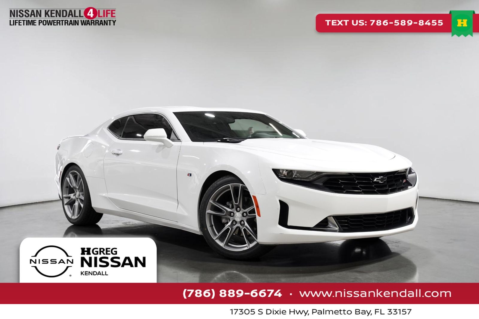 Summit White 2021 Chevrolet Camaro Coupe Rear-Wheel Drive 8-Speed Automatic