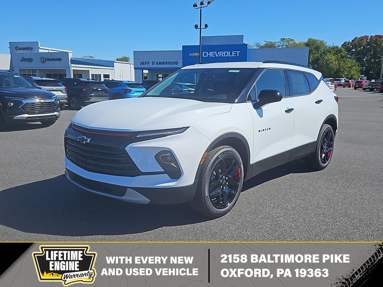 Summit White 2025 Chevrolet Blazer SUV / Crossover All-Wheel Drive 9-Speed Automatic Overdrive