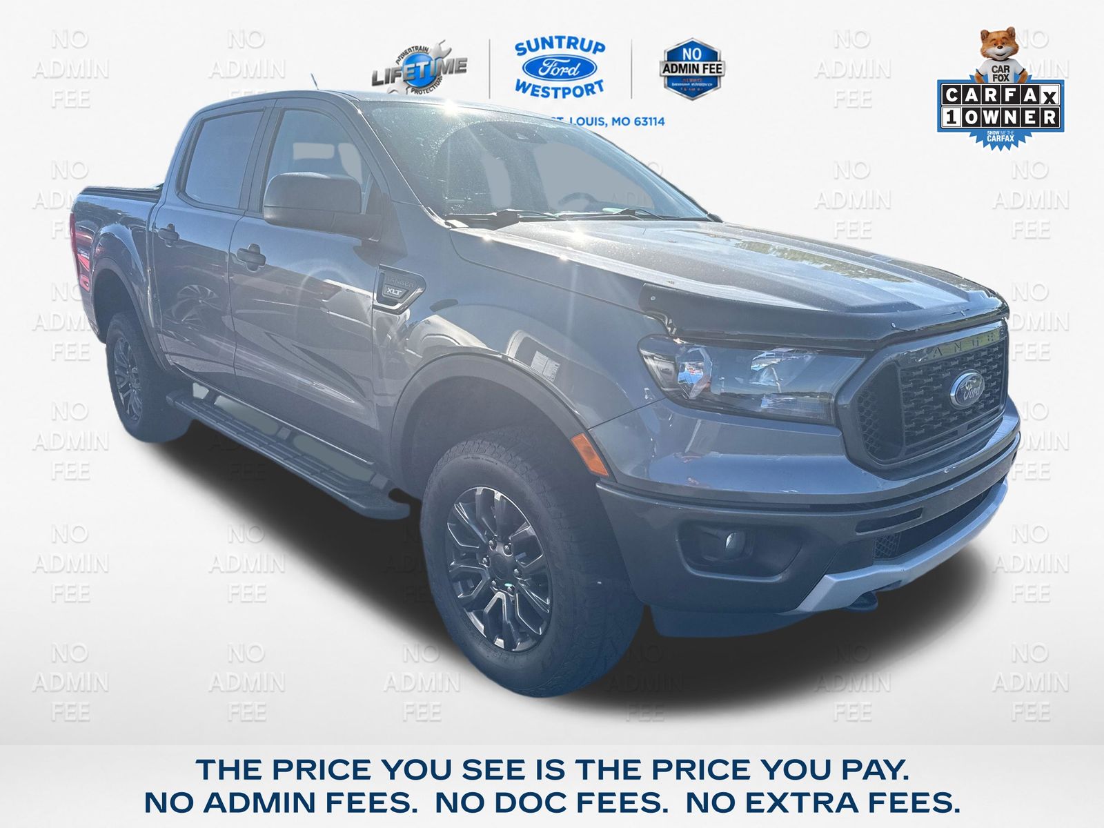 Gray Metallic 2022 Ford Ranger Pickup Truck Four-Wheel Drive Automatic