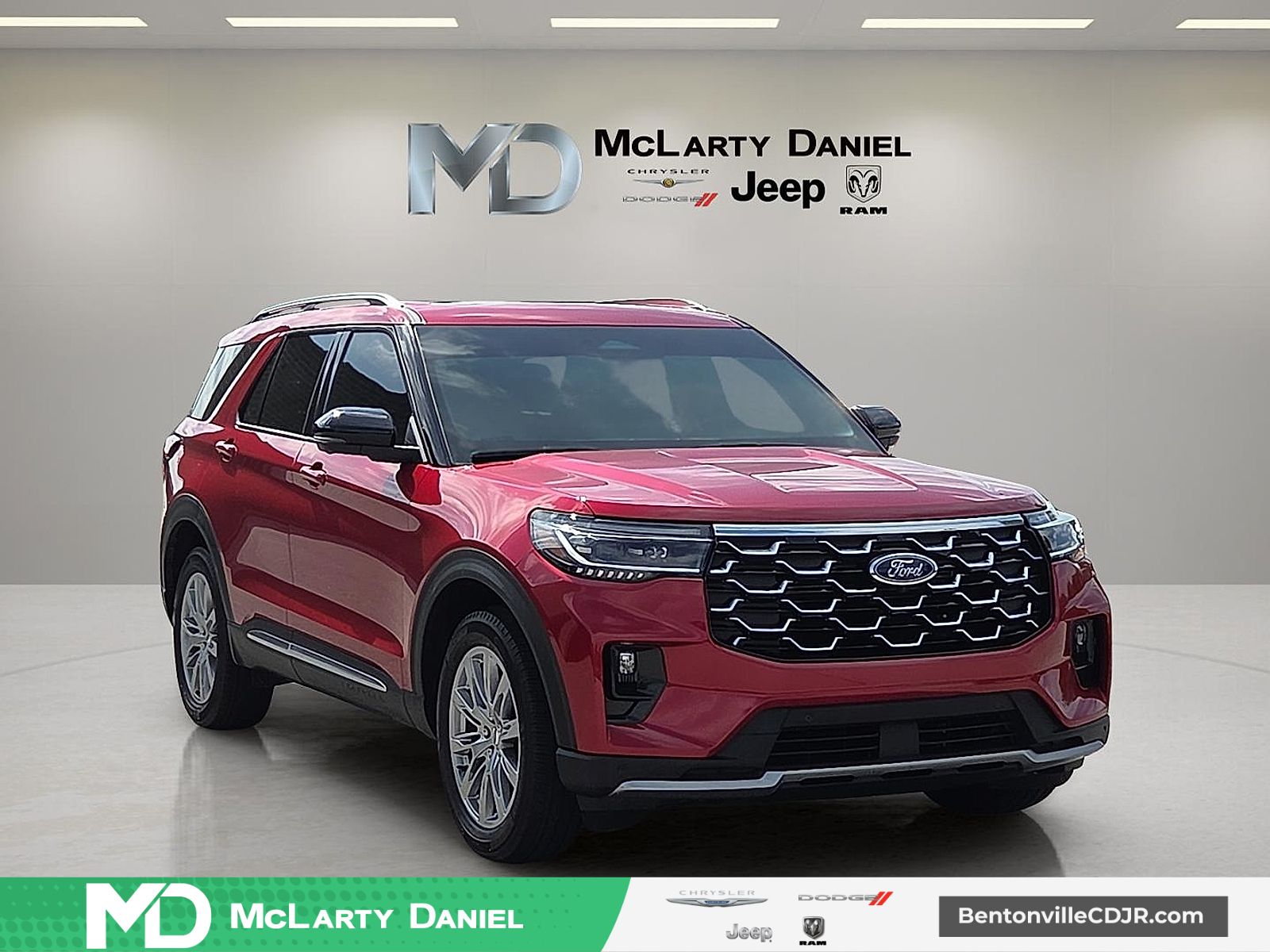 Rapid Red Metallic Tinted Clearcoat 2025 Ford Explorer SUV / Crossover All-Wheel Drive Automatic