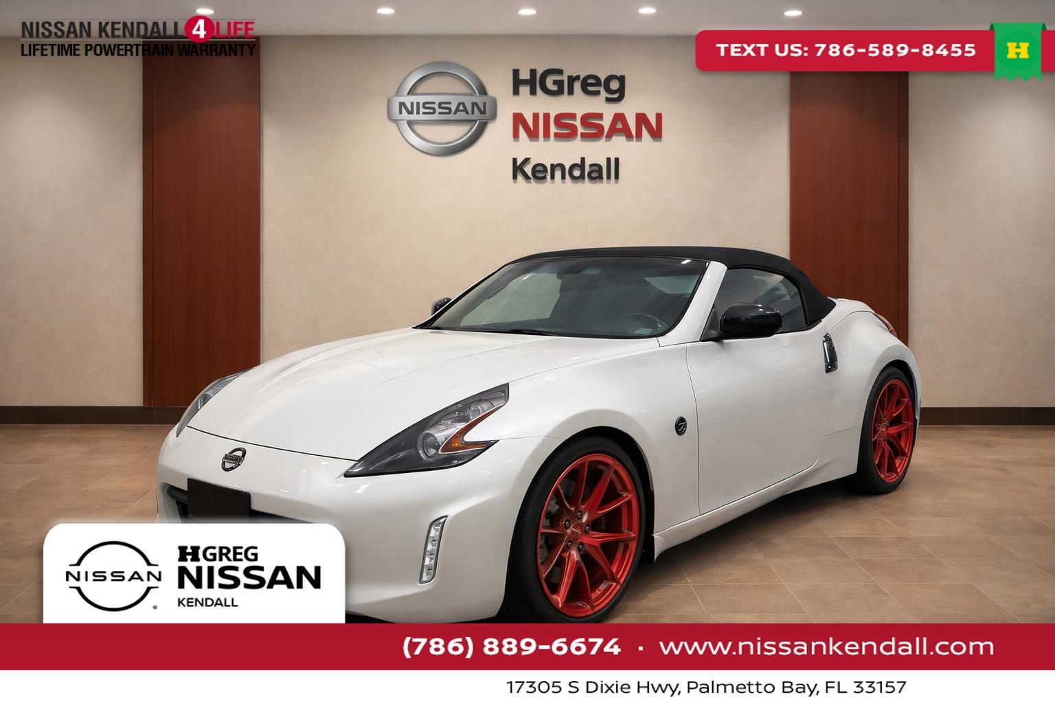 Pearl White 2016 Nissan 370Z Convertible Rear-Wheel Drive 7-Speed Automatic