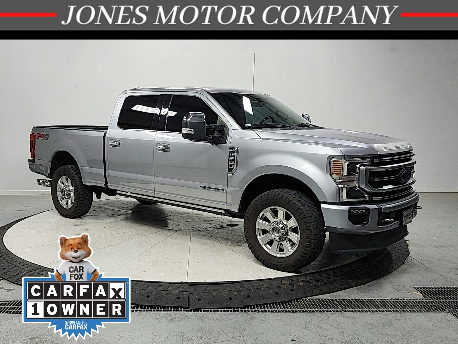 Iconic Silver Metallic 2021 Ford F-250 Super Duty Pickup Truck Four-Wheel Drive Automatic