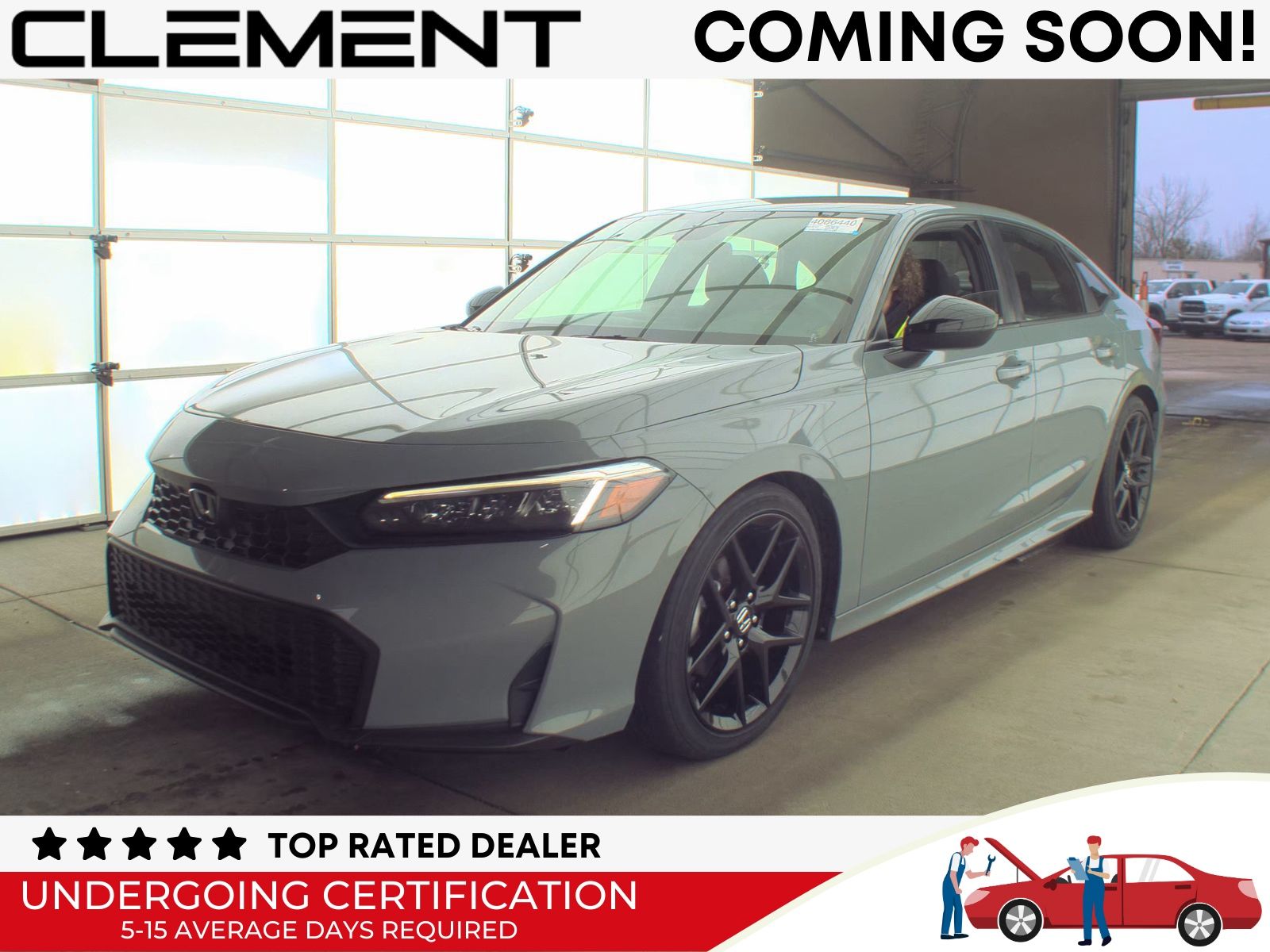 Platinum White Pearl 2025 Honda Civic Sport FWD Sedan Front-Wheel Drive Continuously Variable Transmission