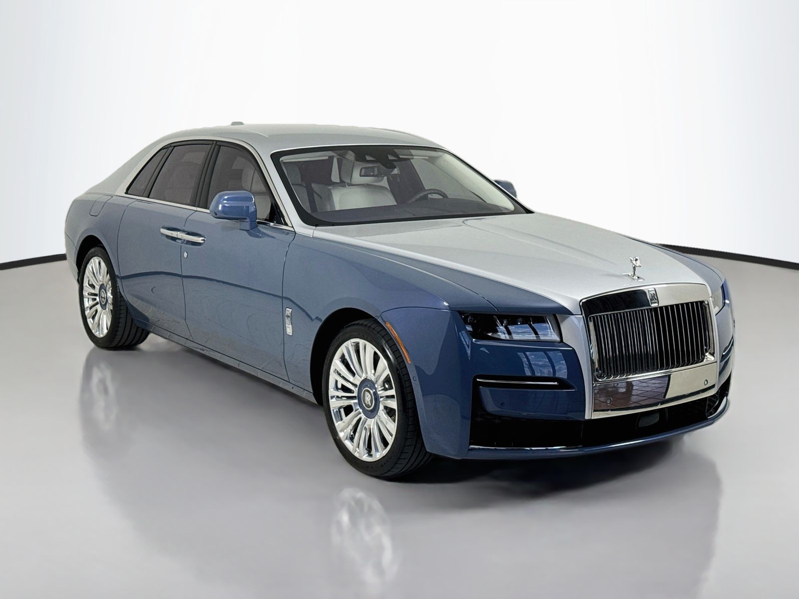 Wittering Blue / Silver 2024 Rolls-Royce Ghost Sedan All-Wheel Drive 8-Speed Automatic
