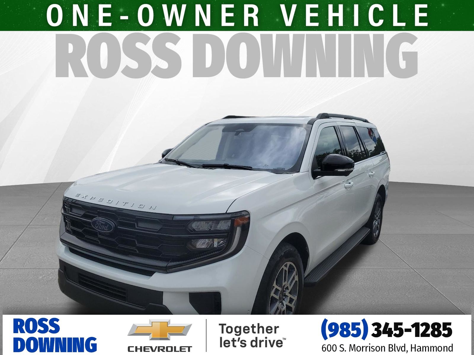 2025 Ford Expedition Max Active White at Ross Downing Chevrolet