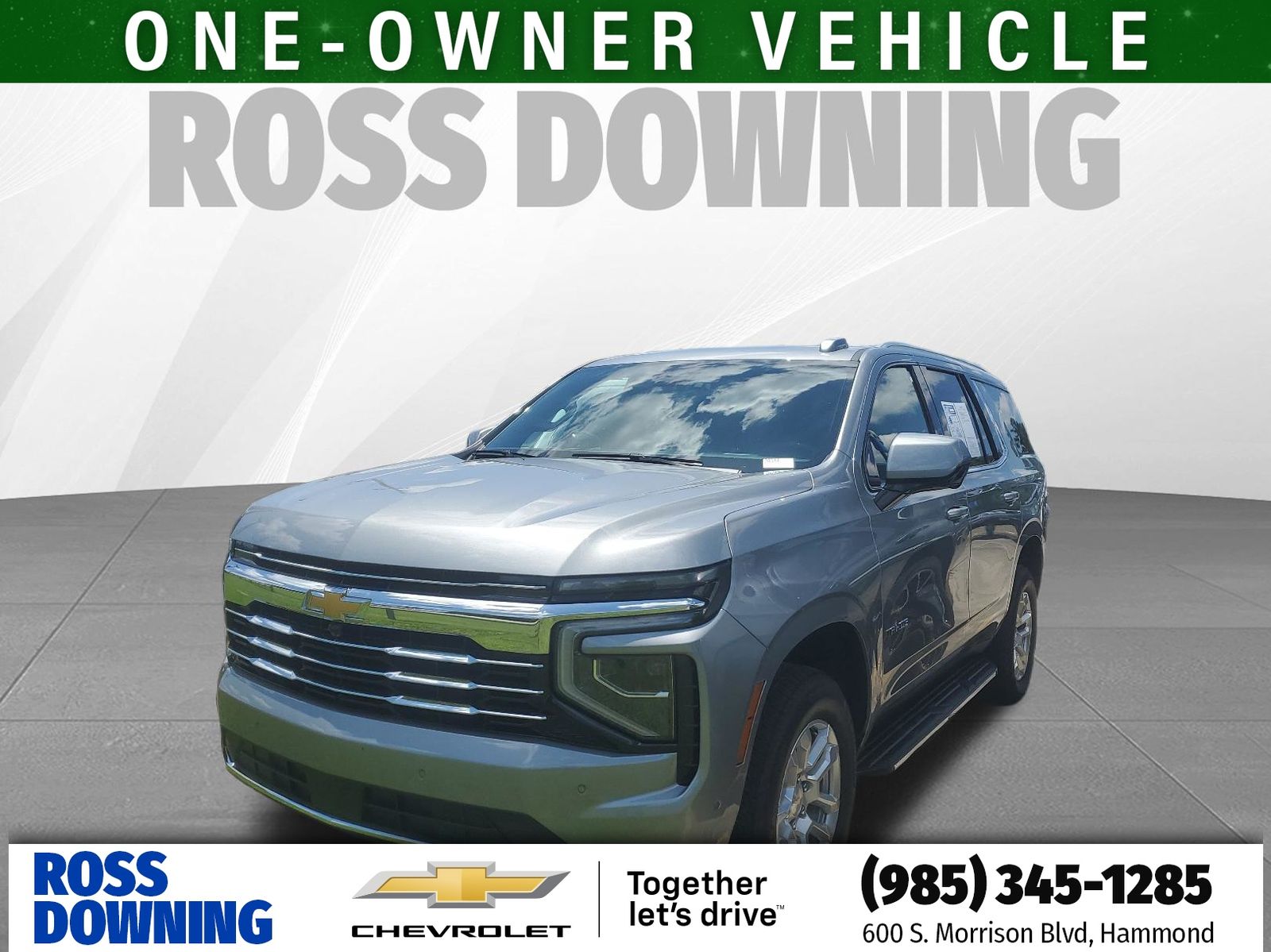 2025 Chevrolet Tahoe LT Gray at Supreme Chevrolet of Gonzales