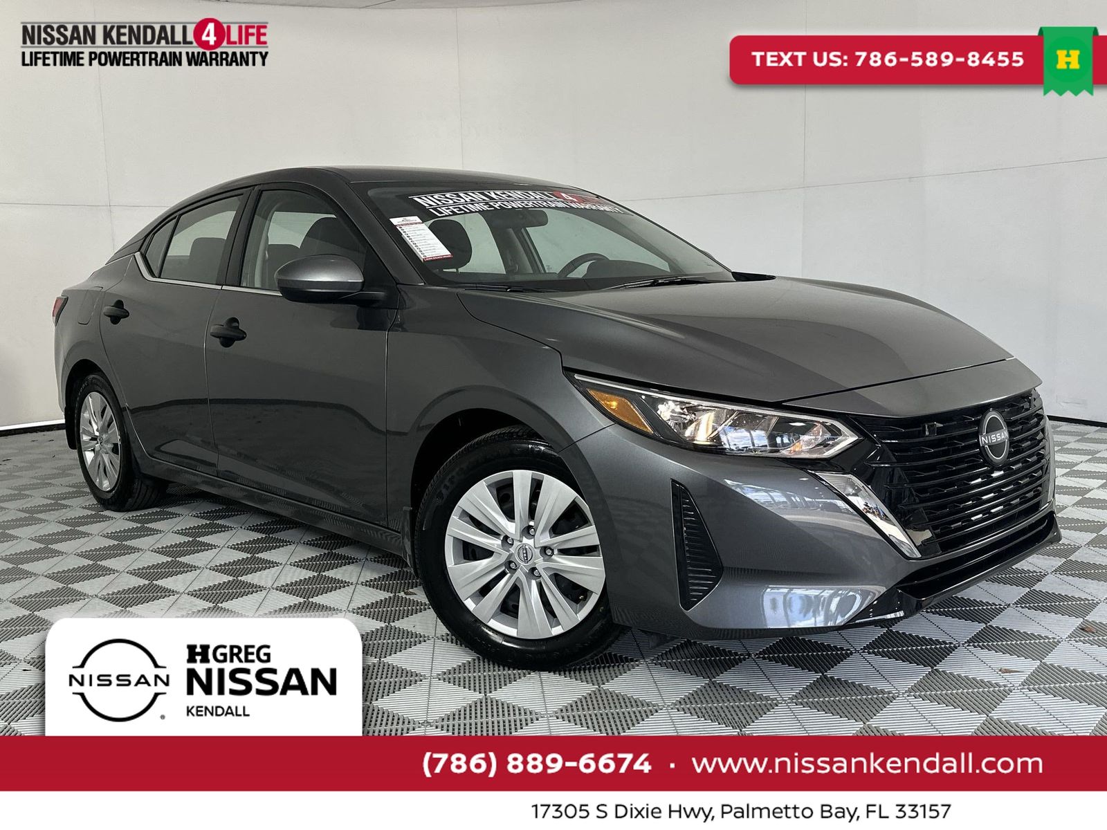 Gray (Gun Metallic) 2025 Nissan Sentra Sedan Front-Wheel Drive Continuously Variable Transmission