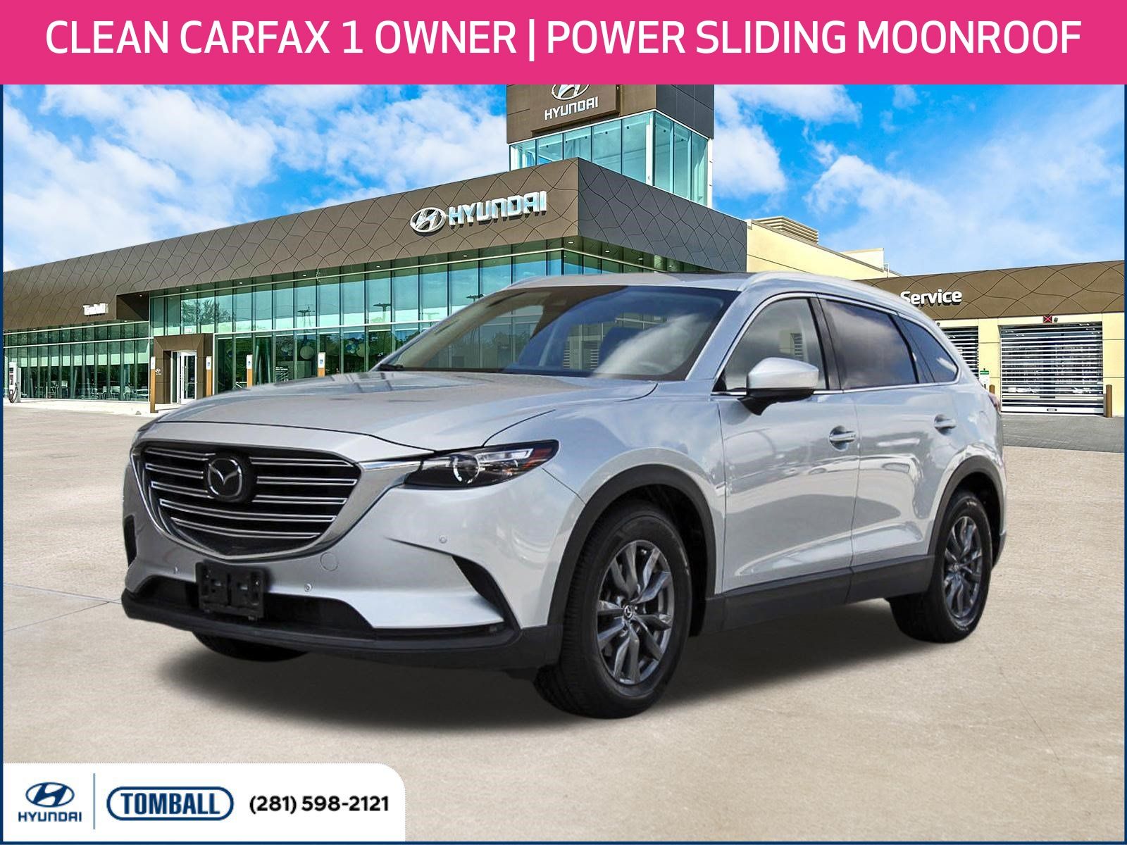 Sonic Silver Metallic 2021 Mazda CX-9 SUV / Crossover Front-Wheel Drive 6-Speed Automatic