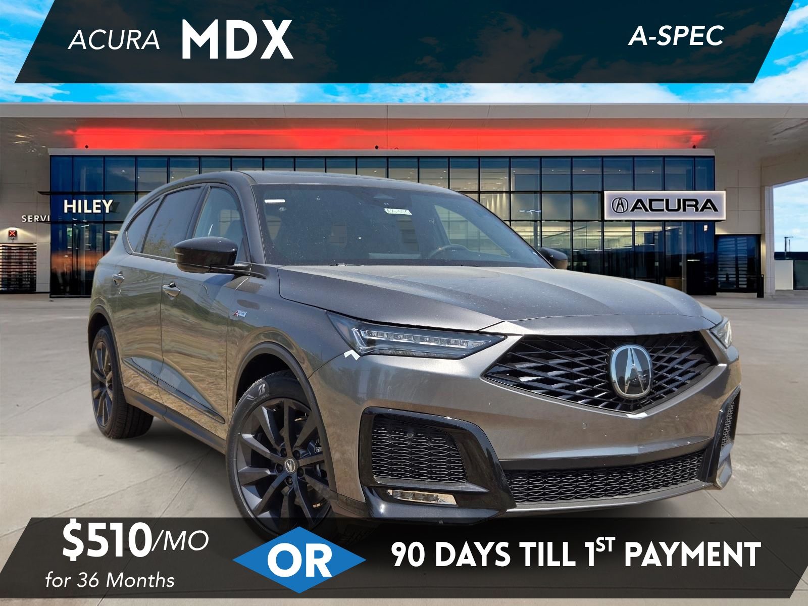 Liquid Carbon Metallic 2026 Acura MDX SUV / Crossover All-Wheel Drive Automatic