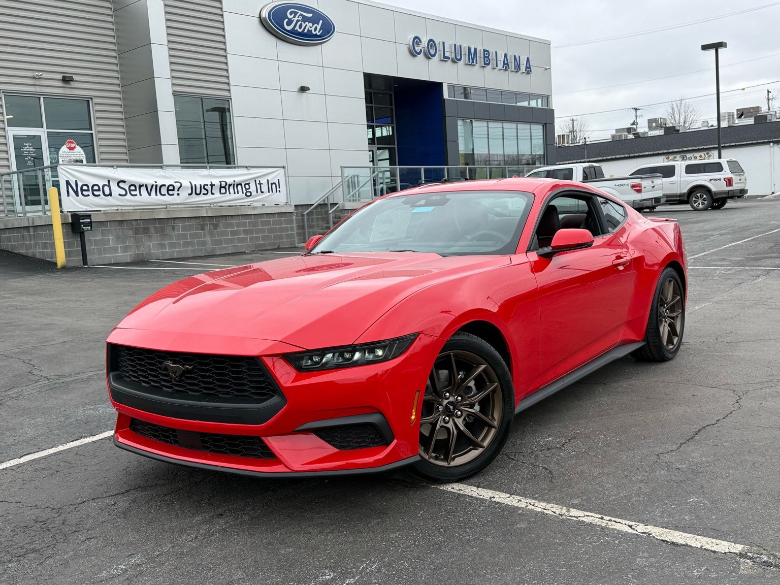 Race Red 2026 Ford Mustang EcoBoost Premium Fastback RWD Coupe Rear-Wheel Drive Automatic