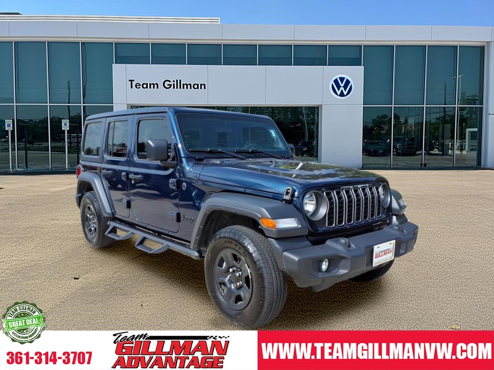 Fathom Blue Pearlcoat 2025 Jeep Wrangler SUV / Crossover Four-Wheel Drive 8-Speed Automatic