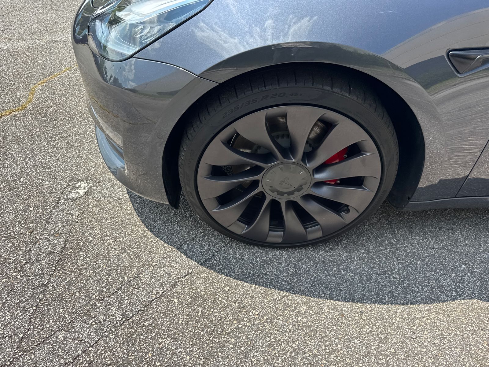 Used 2021 Gray Tesla Performance image 11