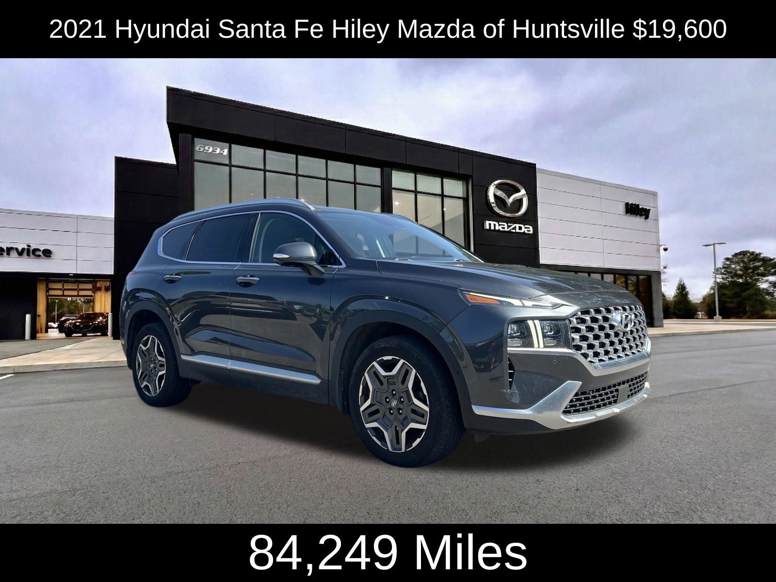 Portofino Gray 2021 Hyundai Santa Fe SUV / Crossover Front-Wheel Drive Automatic