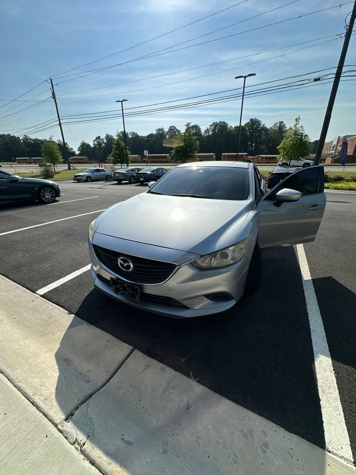 Sonic Silver Metallic 2017 Mazda MAZDA6 Sedan Front-Wheel Drive 6-Speed Automatic
