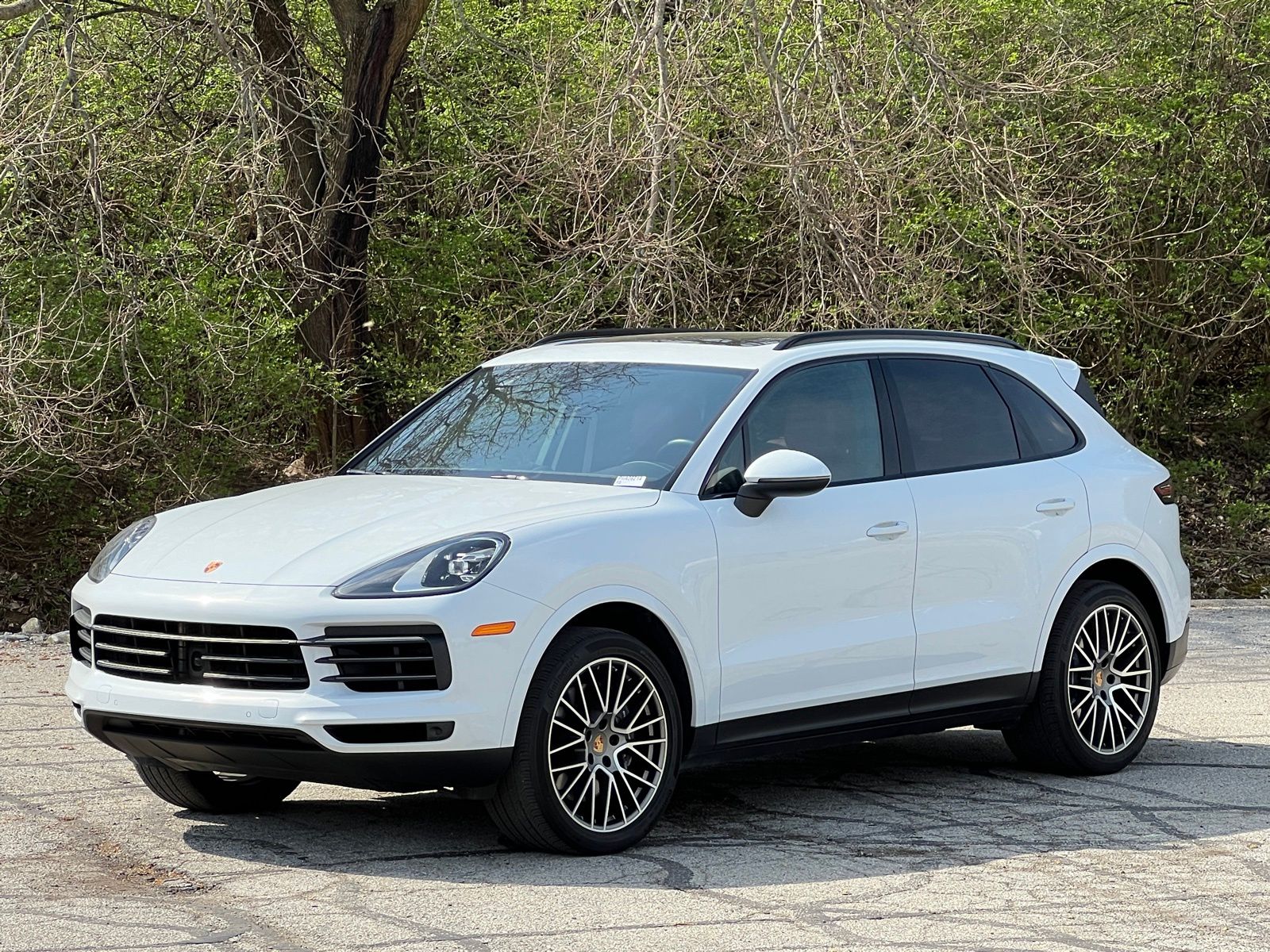 Carrara White Metallic 2022 Porsche Cayenne Platinum Edition AWD SUV / Crossover All-Wheel Drive 8-Speed Automatic