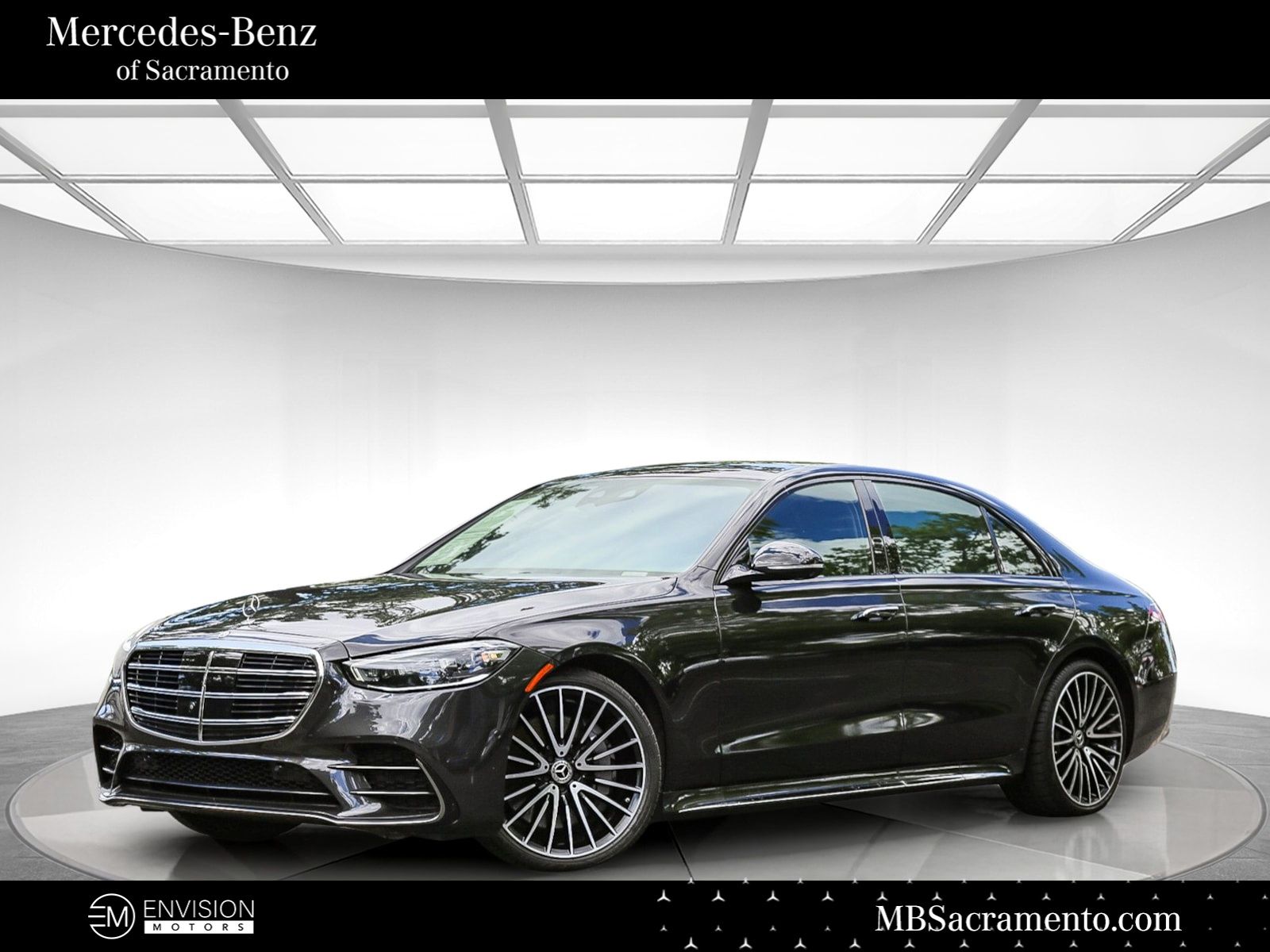 Graphite Gray Metallic 2023 Mercedes-Benz S-Class Sedan All-Wheel Drive 9-Speed Automatic