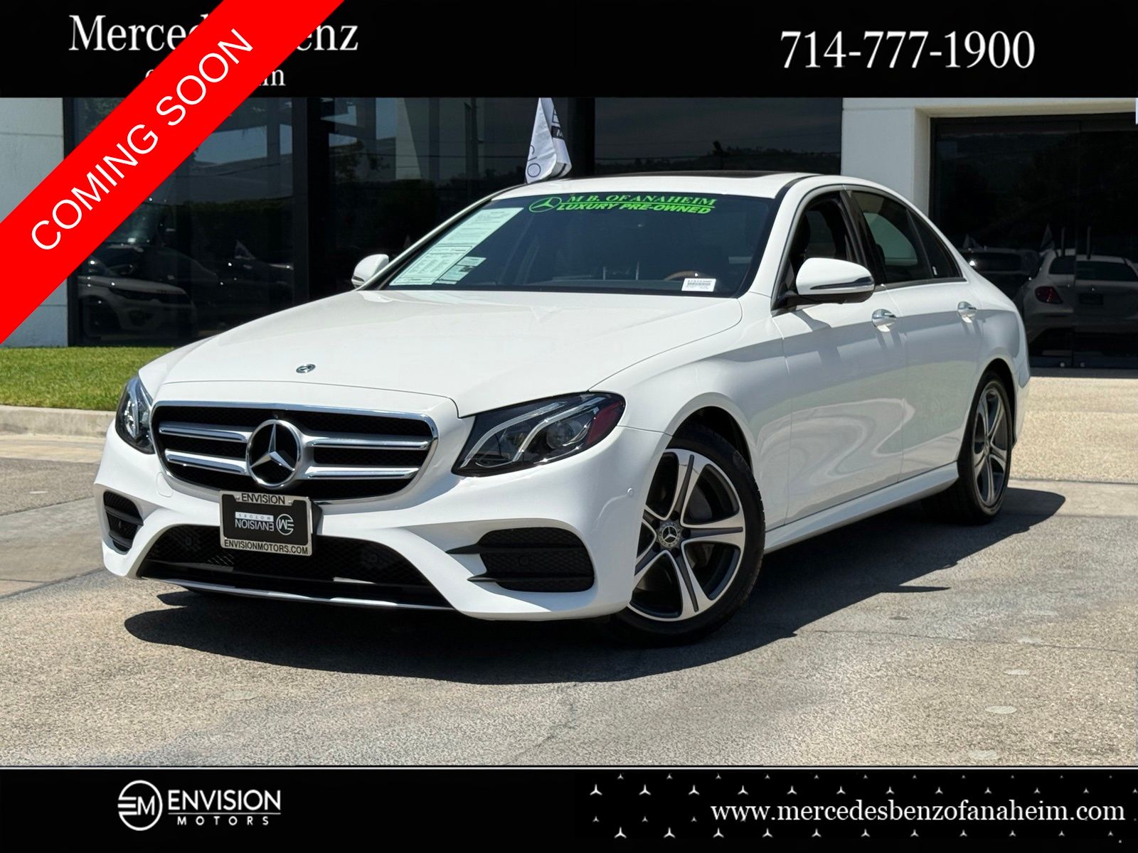 Polar White 2020 Mercedes-Benz E-Class E 350 Sedan RWD Sedan Rear-Wheel Drive 9-Speed Automatic