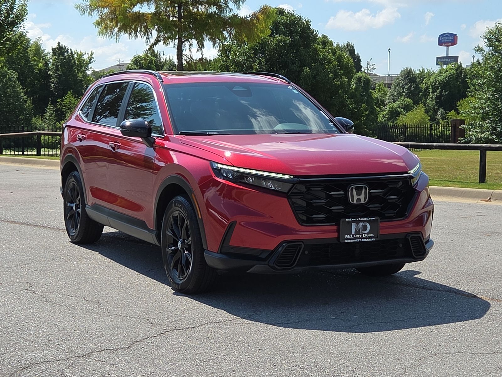 Radiant Red Metallic 2024 Honda CR-V Hybrid SUV / Crossover All-Wheel Drive Continuously Variable Transmission