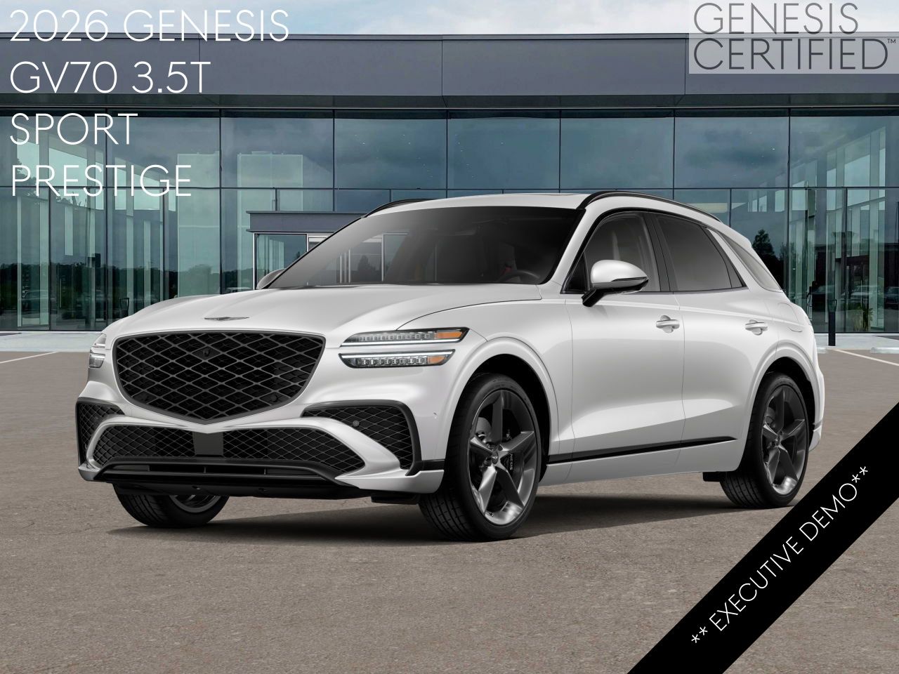 Uyuni White 2026 Genesis GV70 SUV / Crossover All-Wheel Drive 8-Speed Automatic