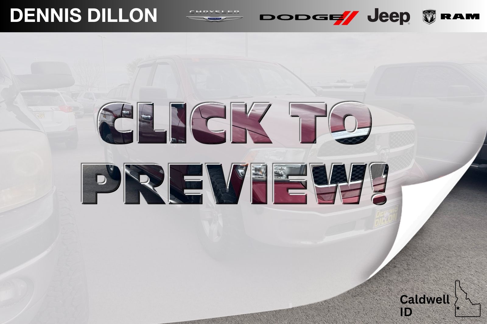 2013 RAM 1500 SLT Quad Cab 4WD