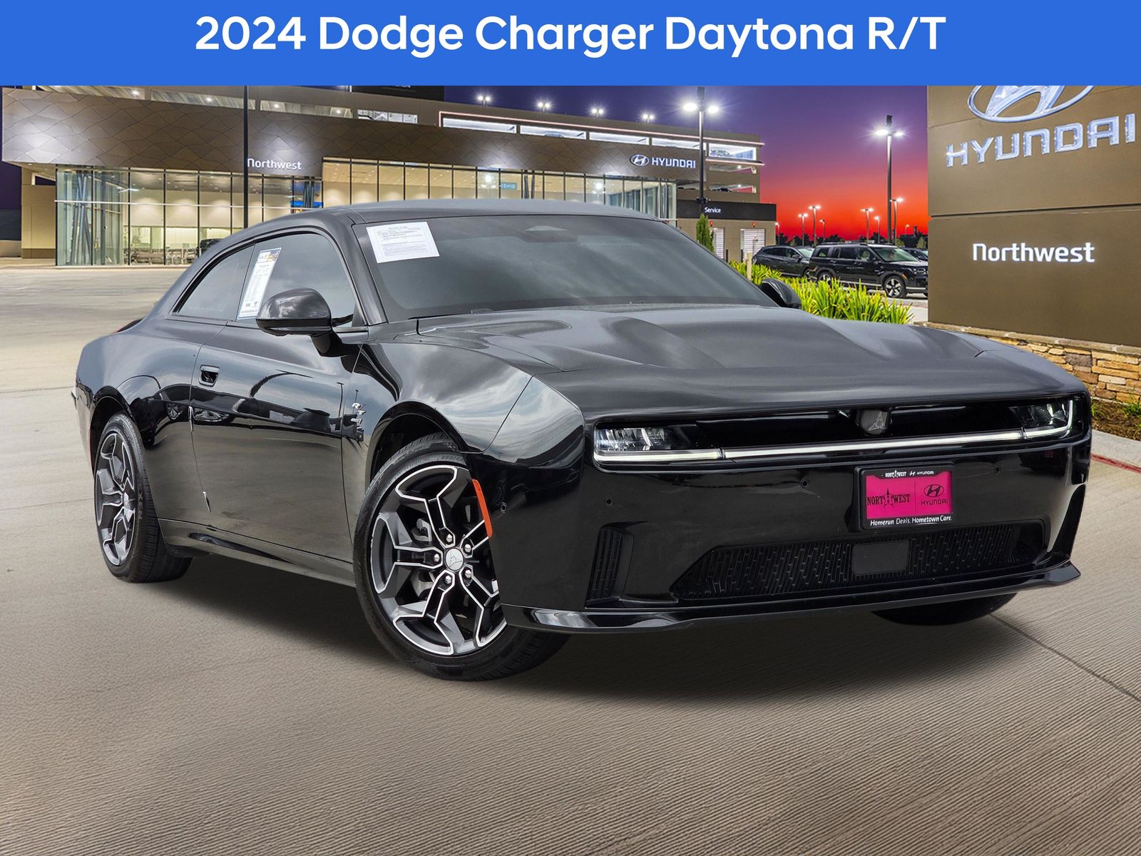 Diamond Black 2024 Dodge Charger Daytona Coupe All-Wheel Drive 1-Speed Automatic