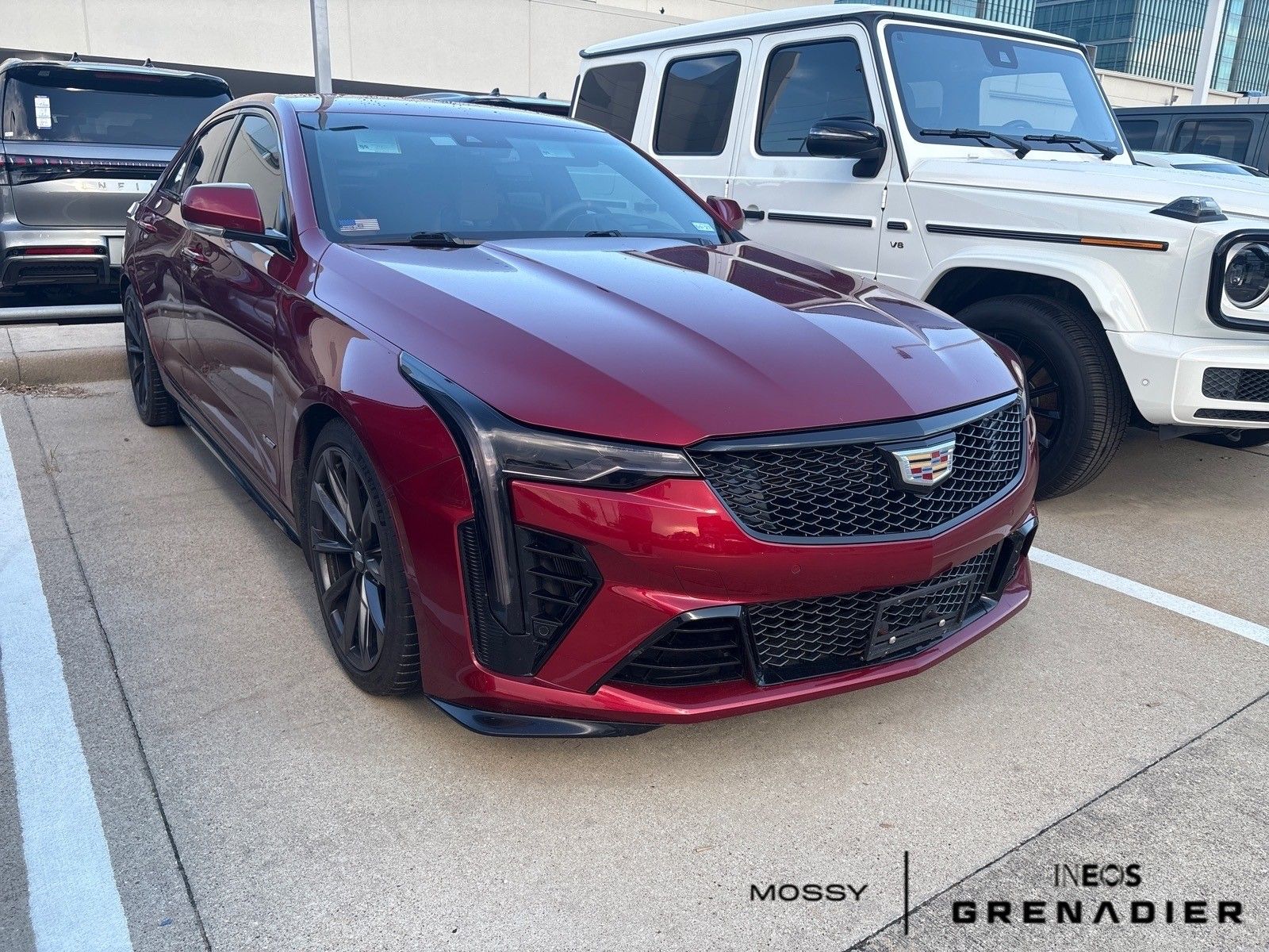 Radiant Red Tintcoat 2023 Cadillac CT4-V Blackwing Sedan Rear-Wheel Drive 6-Speed Manual