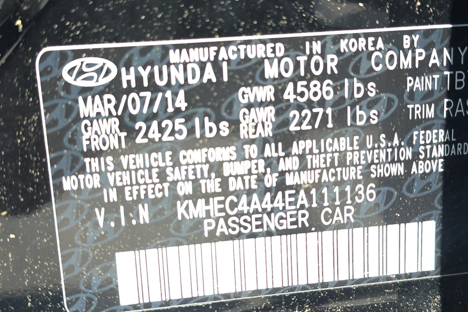 Used 2014 Black Hyundai Limited image 35