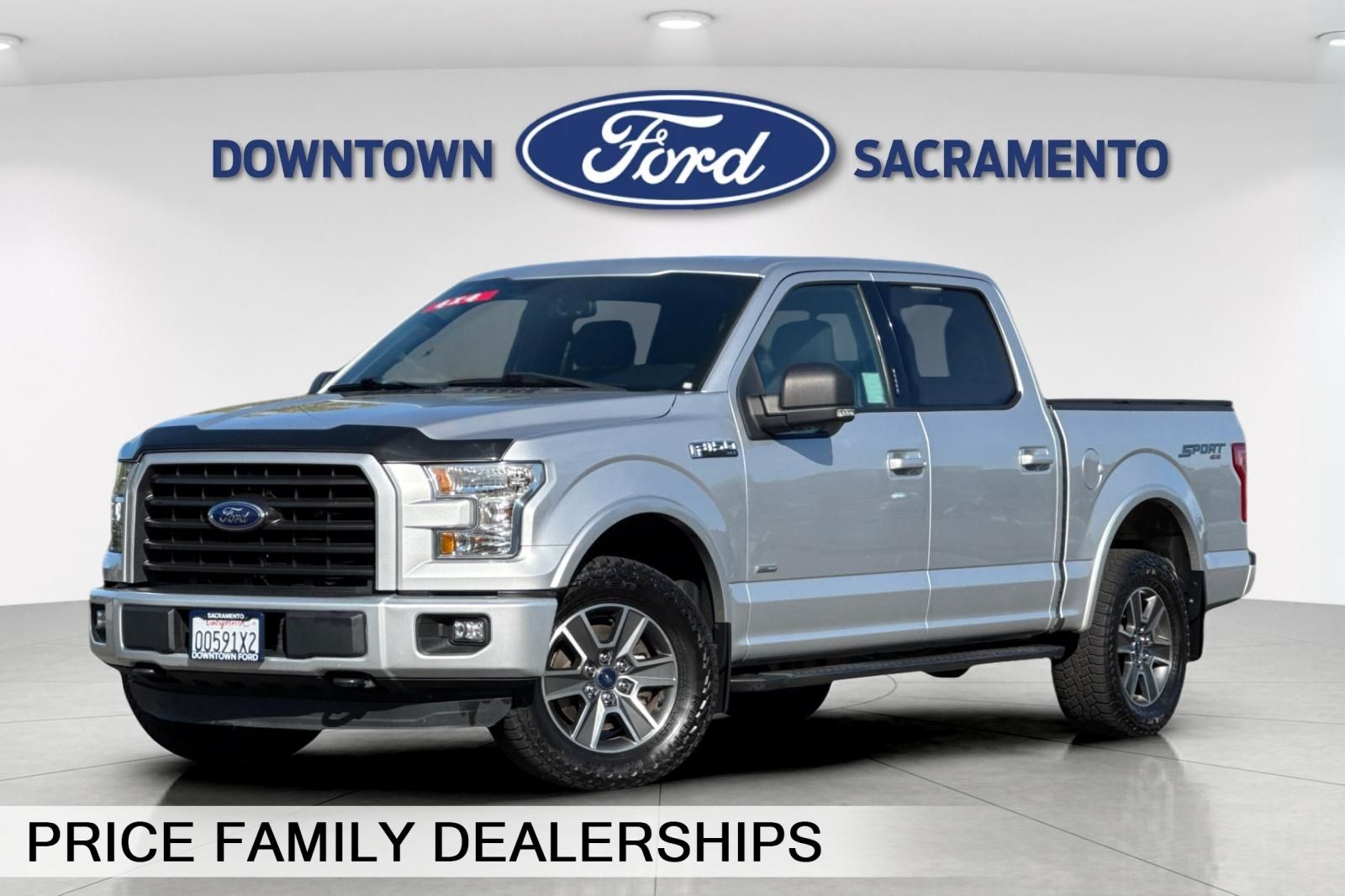 Ingot Silver 2016 Ford F-150 Pickup Truck Four-Wheel Drive 6-Speed Automatic