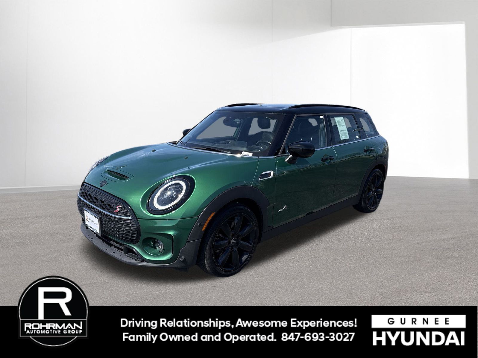British Racing Green 2022 MINI Cooper Clubman S ALL4 AWD Wagon All-Wheel Drive 8-Speed Automatic