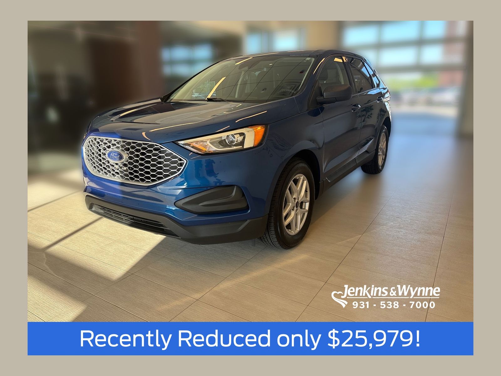 Atlas Blue Metallic 2023 Ford Edge SUV / Crossover All-Wheel Drive 8-Speed Automatic