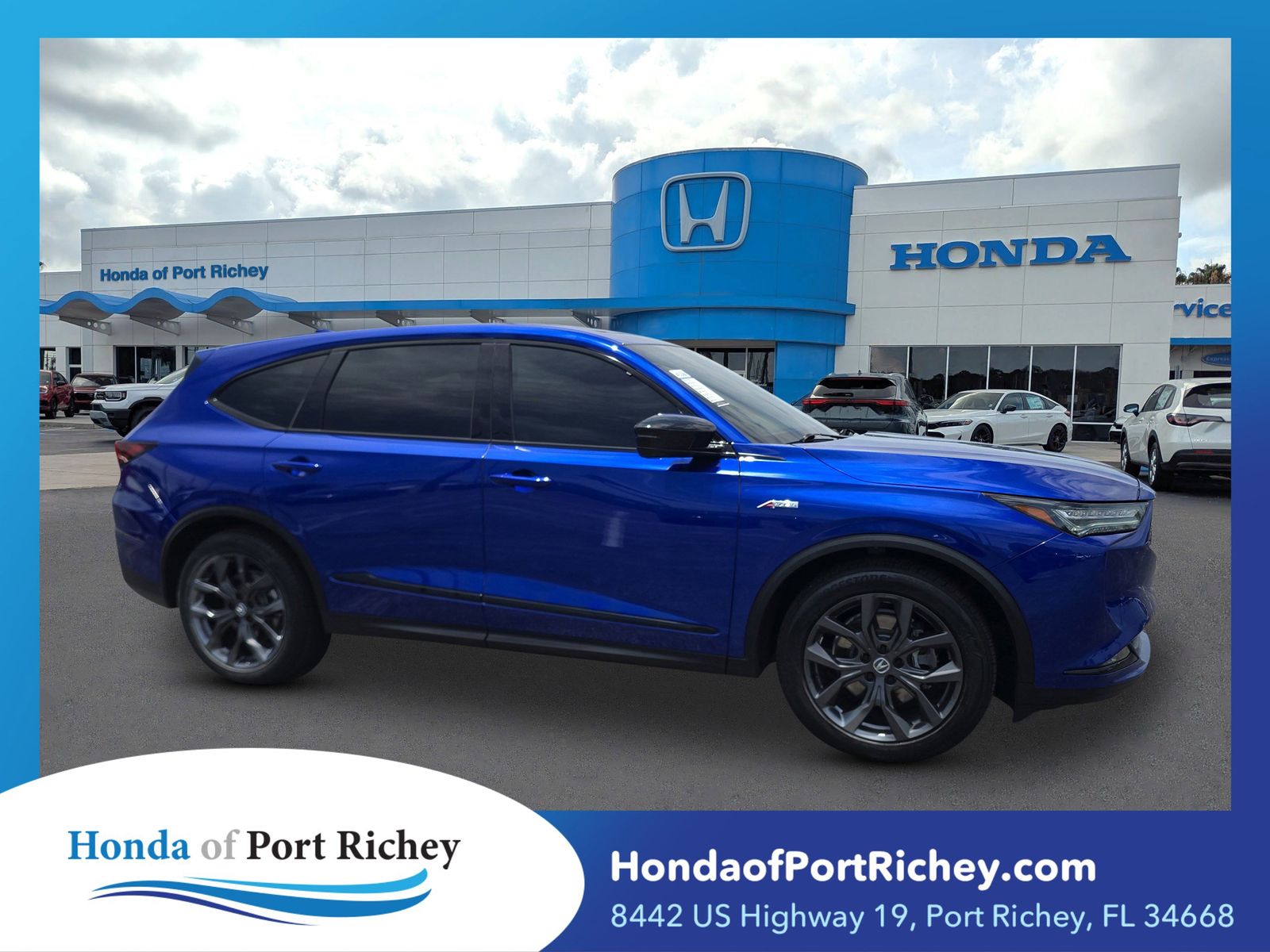 Apex Blue Pearl 2024 Acura MDX SH-AWD with A-SPEC Package SUV / Crossover All-Wheel Drive Automatic