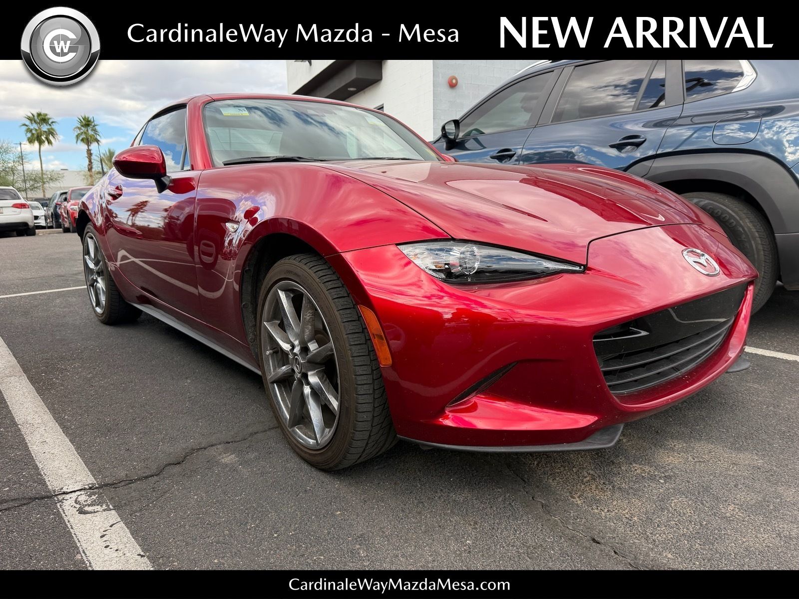 Red Crystal 2022 Mazda MX-5 Miata RF Grand Touring RWD Convertible Rear-Wheel Drive 6-Speed Automatic