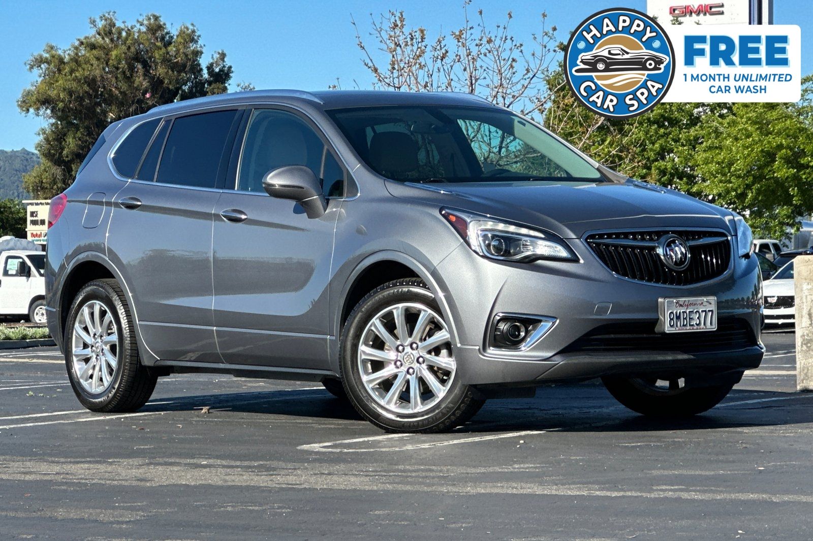 Gray (Satin Steel Metallic) 2019 Buick Envision Essence AWD SUV / Crossover All-Wheel Drive 6-Speed Automatic