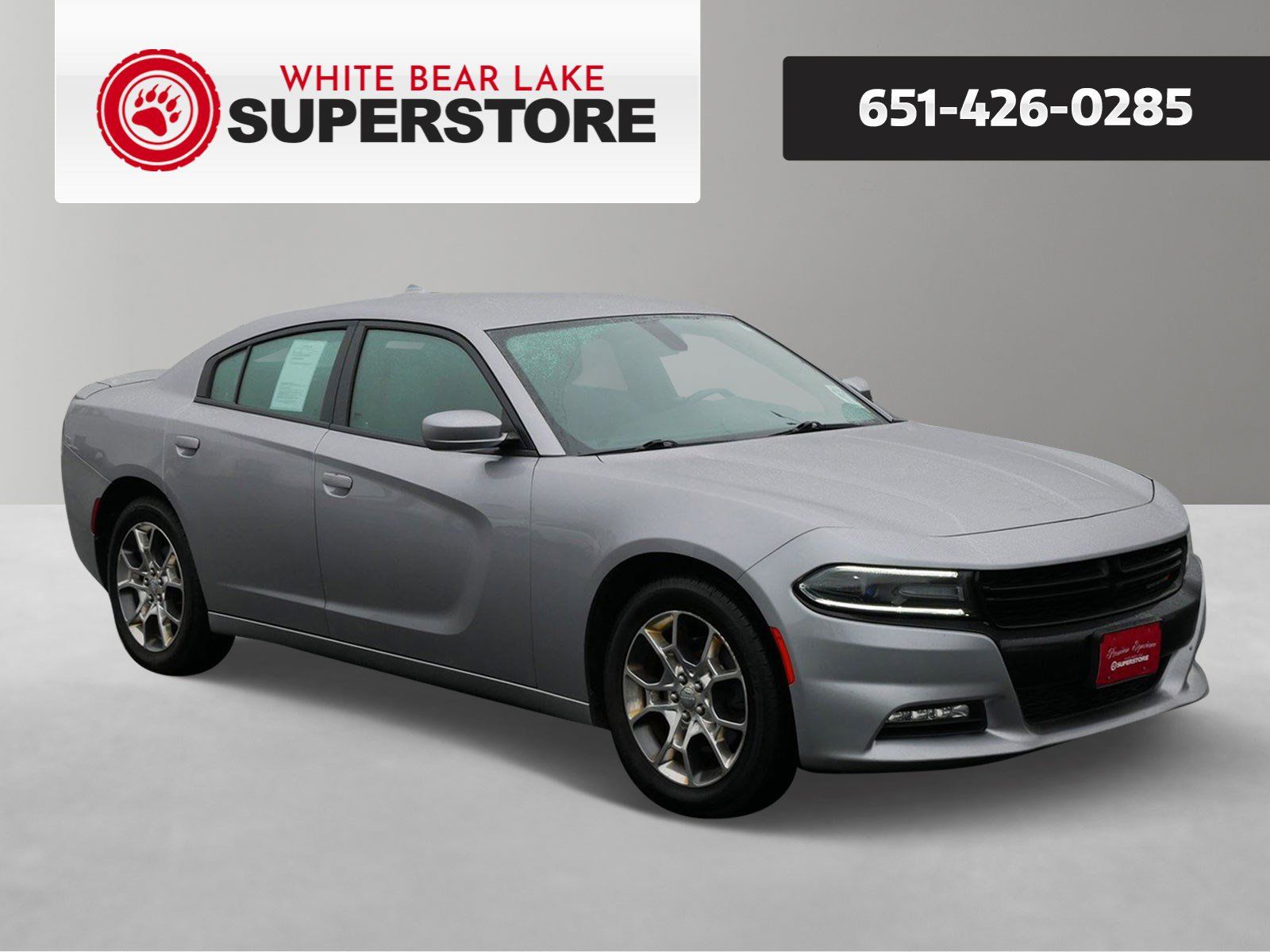 Silver (Billet Clearcoat) 2016 Dodge Charger SXT AWD Sedan All-Wheel Drive 8-Speed Automatic