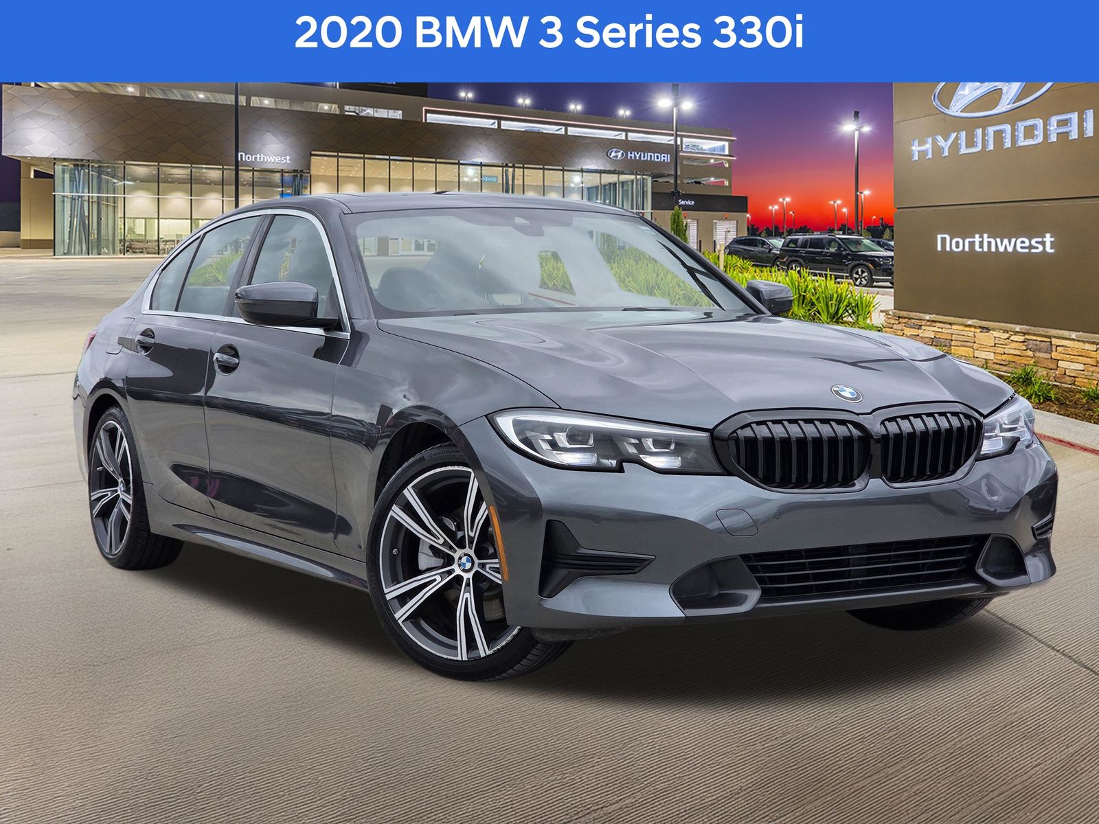 Gray (Mineral Grey Metallic) 2020 BMW 3 Series 330i Sedan RWD Sedan Rear-Wheel Drive 8-Speed Automatic