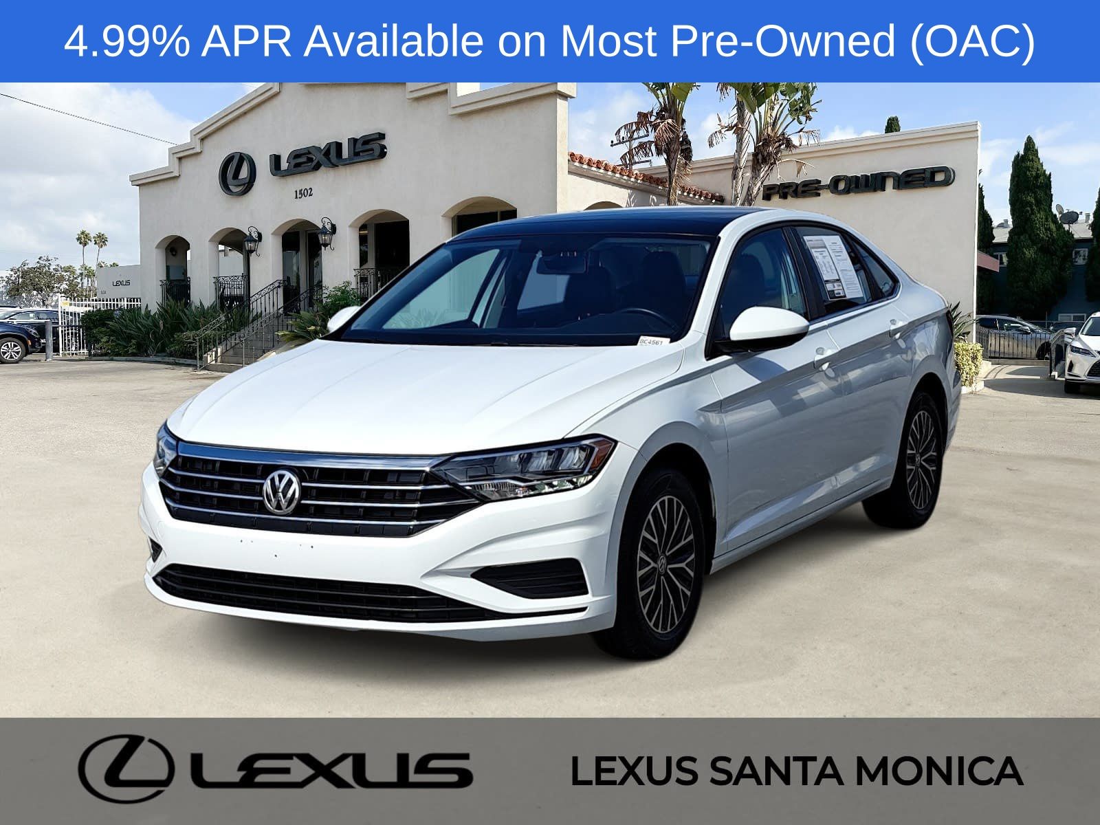 Pure White 2019 Volkswagen Jetta Sedan Front-Wheel Drive 8-Speed Automatic