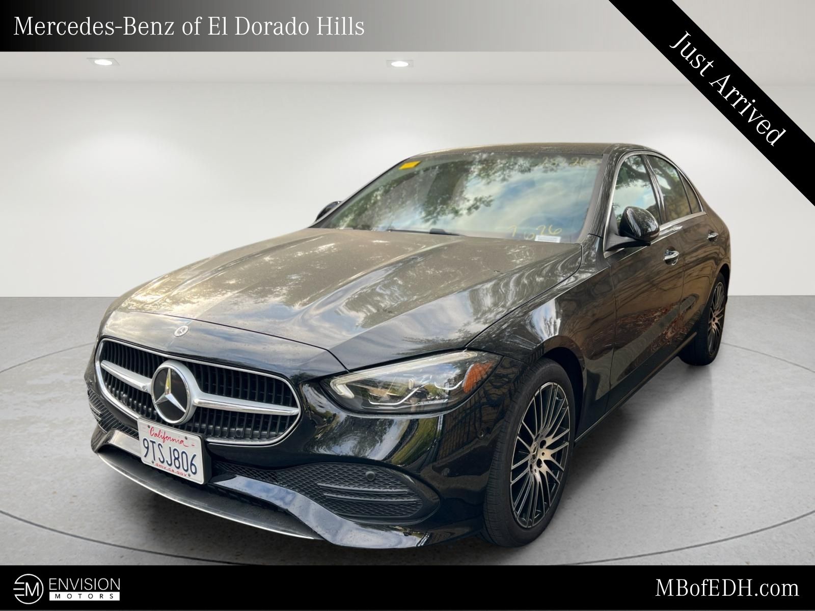 Black 2025 Mercedes-Benz C-Class Sedan Rear-Wheel Drive 9-Speed Automatic