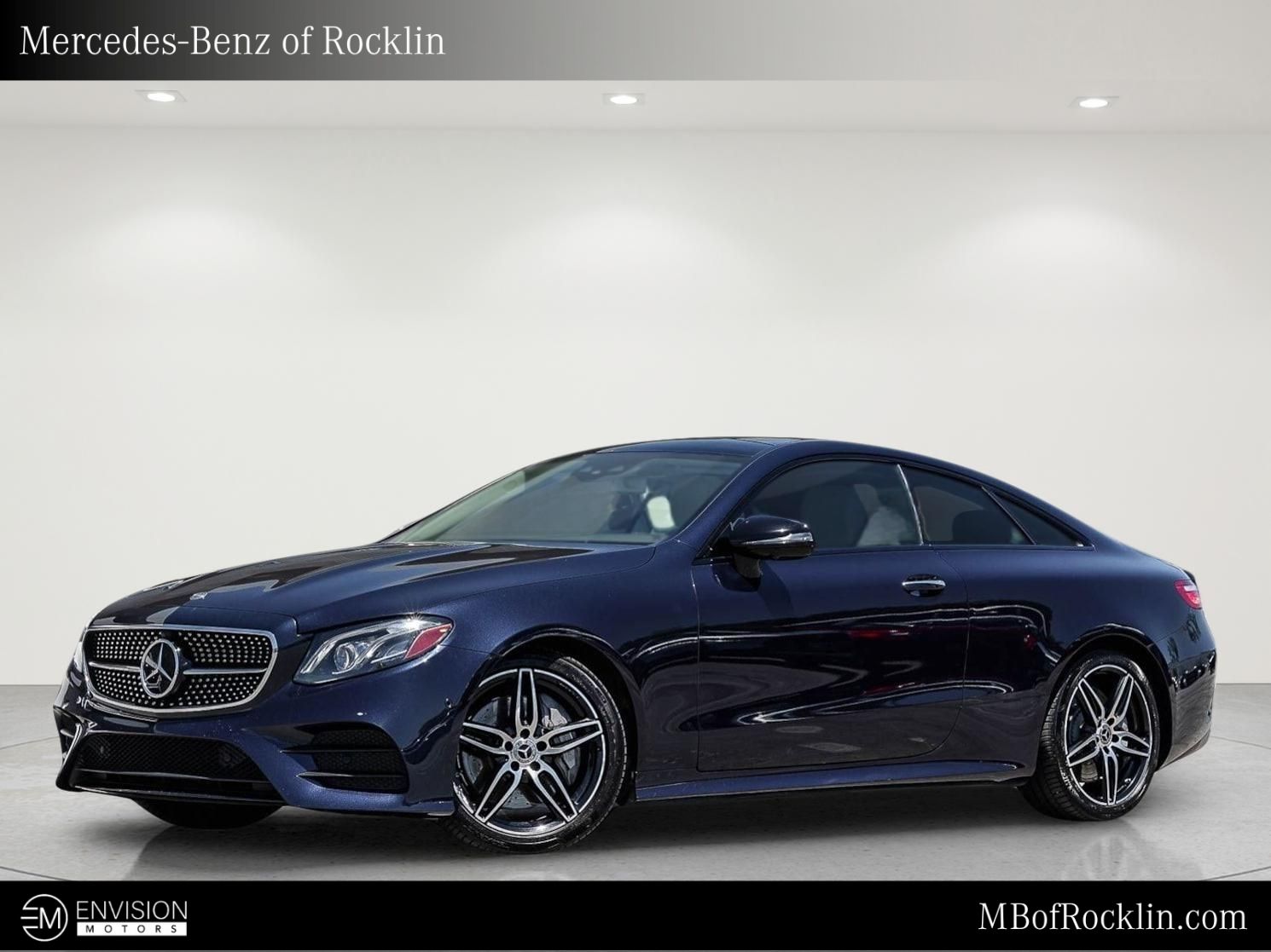 Lunar Blue Metallic 2019 Mercedes-Benz E-Class Coupe Rear-Wheel Drive 9-Speed Automatic