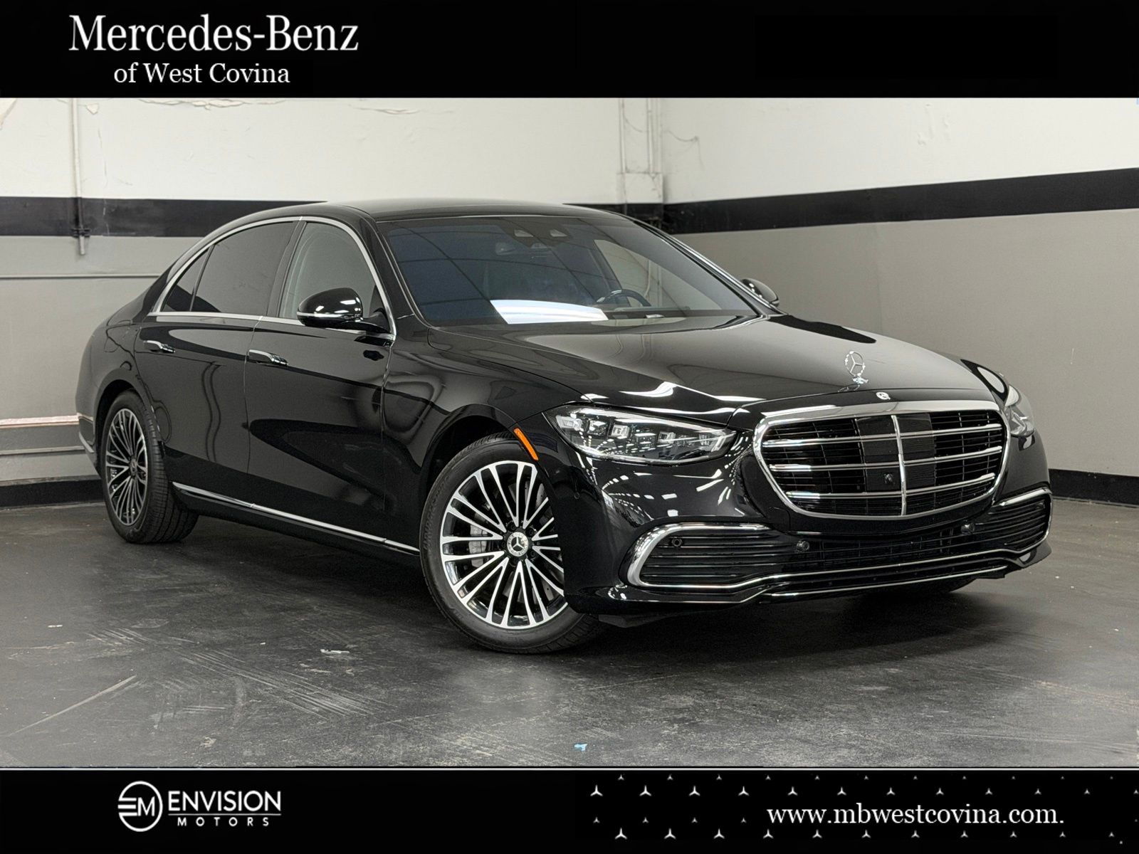 Obsidian Black 2026 Mercedes-Benz S-Class Sedan All-Wheel Drive 9-Speed Automatic