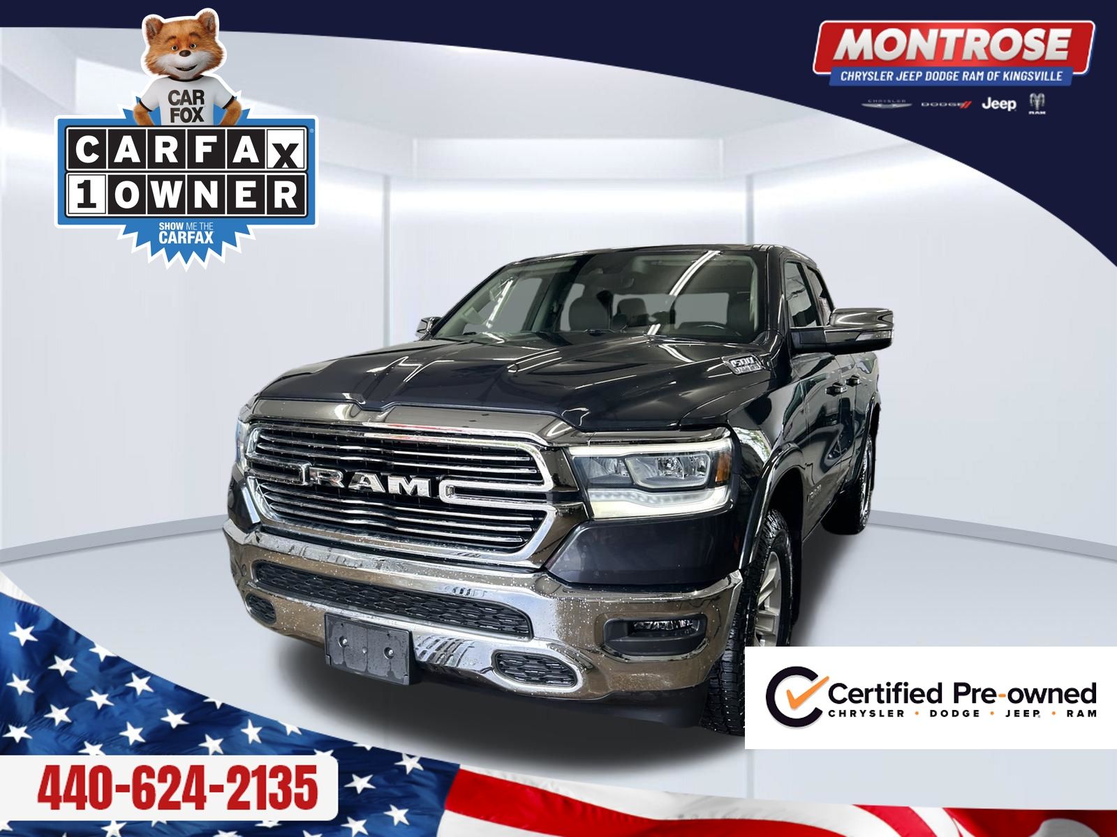 Gray (Steel Metallic) 2021 RAM 1500 Pickup Truck Four-Wheel Drive 8-Speed Automatic