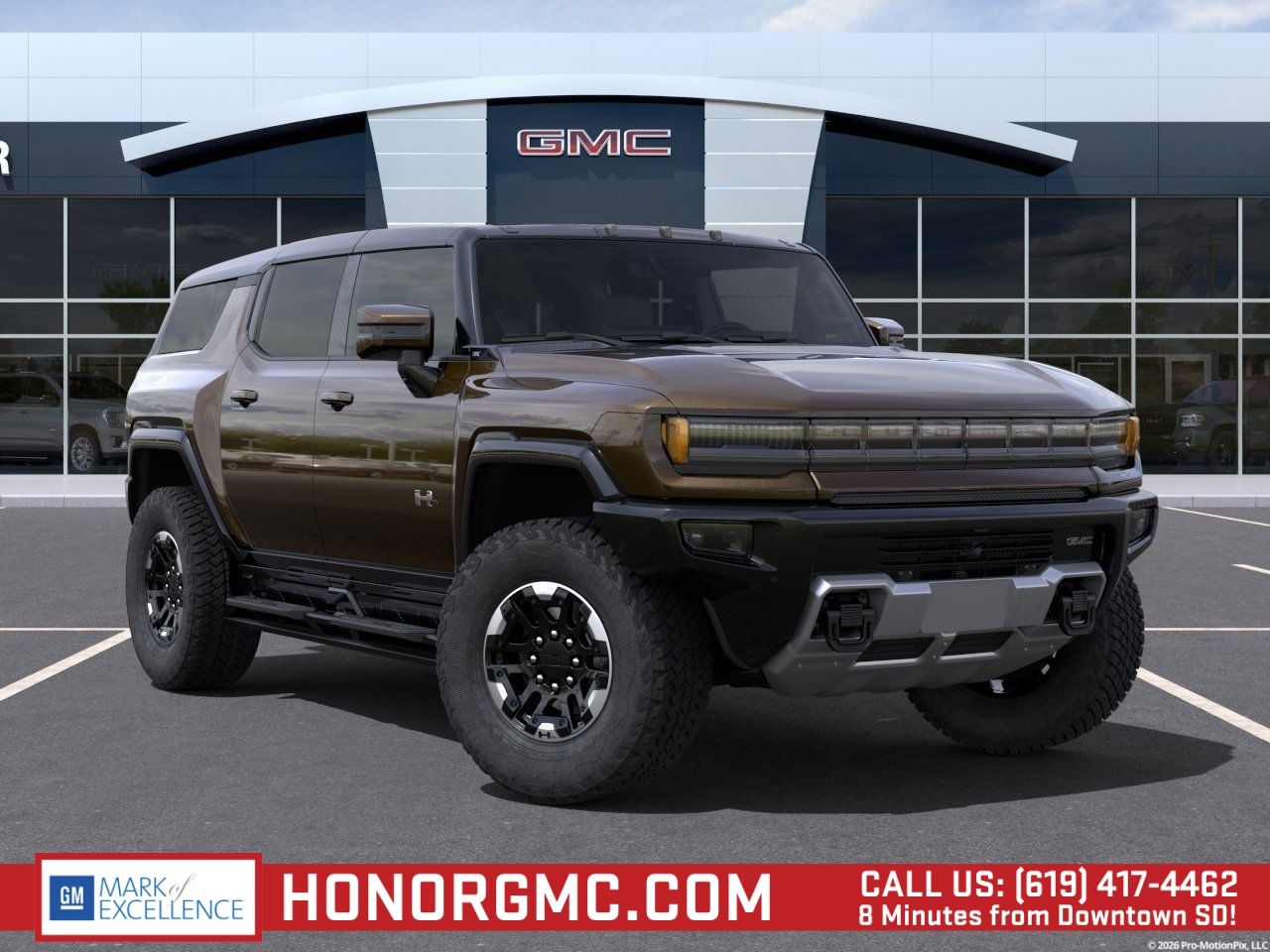 Deep Aurora Metallic (Dark Bronze) 2024 GMC Hummer EV SUV SUV / Crossover All-Wheel Drive 1-Speed Automatic
