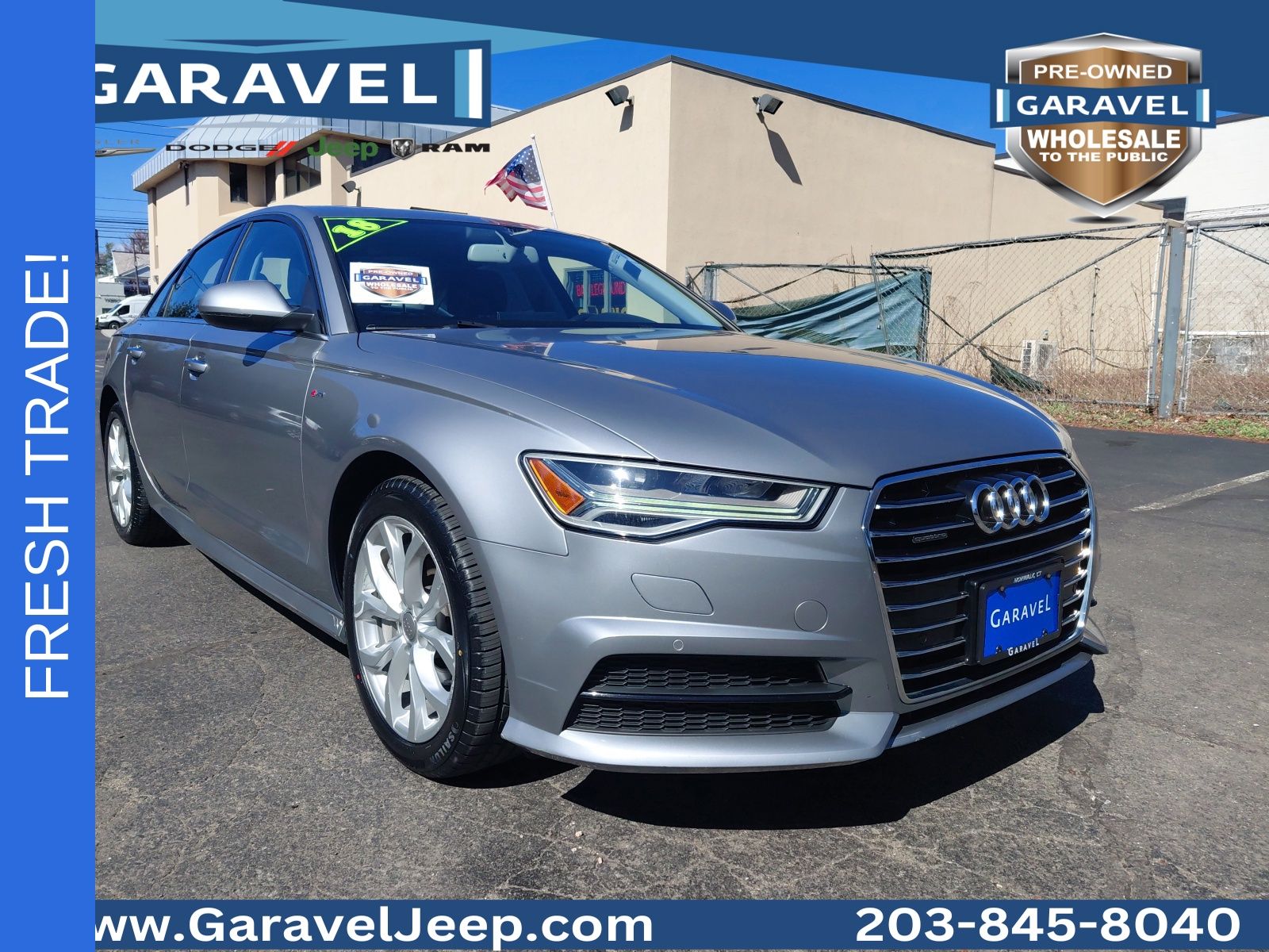 Gray Metallic 2018 Audi A6 2.0T quattro Premium Plus Sedan AWD Sedan All-Wheel Drive 8-Speed Automatic