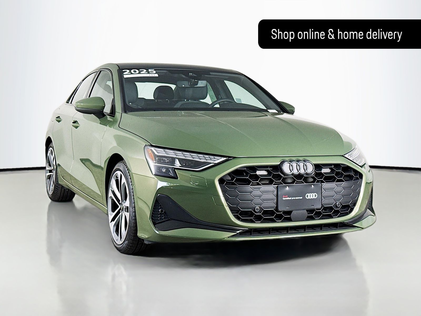 Green Metallic 2025 Audi A3 Sedan All-Wheel Drive 7-Speed Automatic