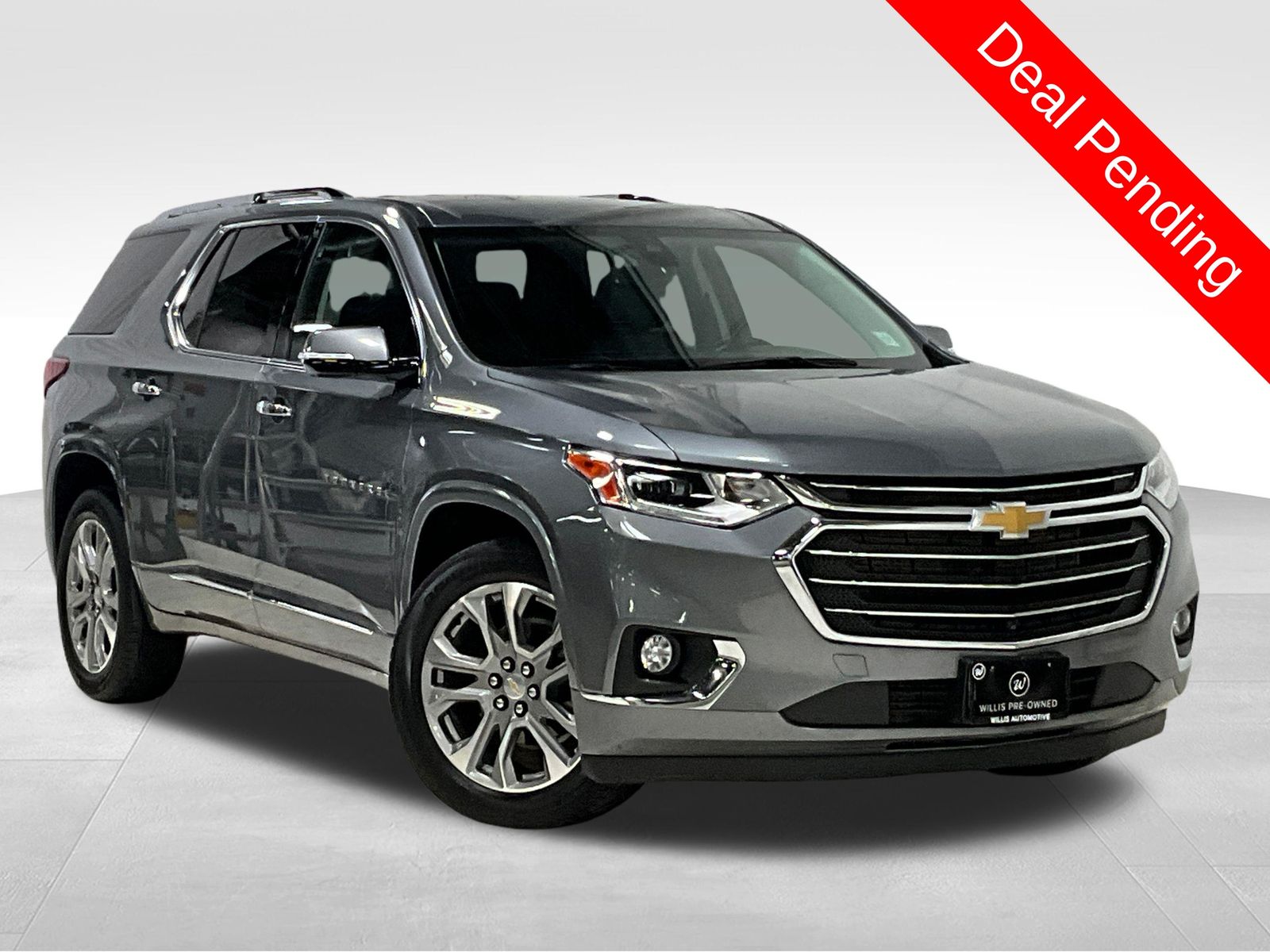 Gray (Satin Steel Metallic) 2021 Chevrolet Traverse SUV / Crossover Four-Wheel Drive 9-Speed Automatic