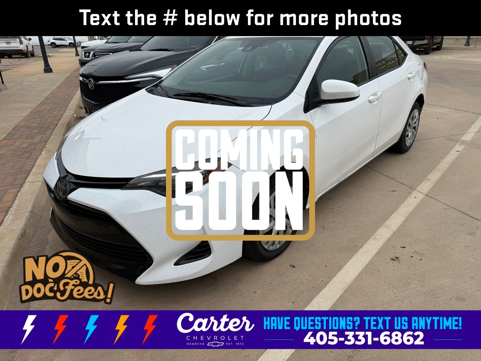 Super White 2019 Toyota Corolla LE Sedan Front-Wheel Drive Continuously Variable Transmission