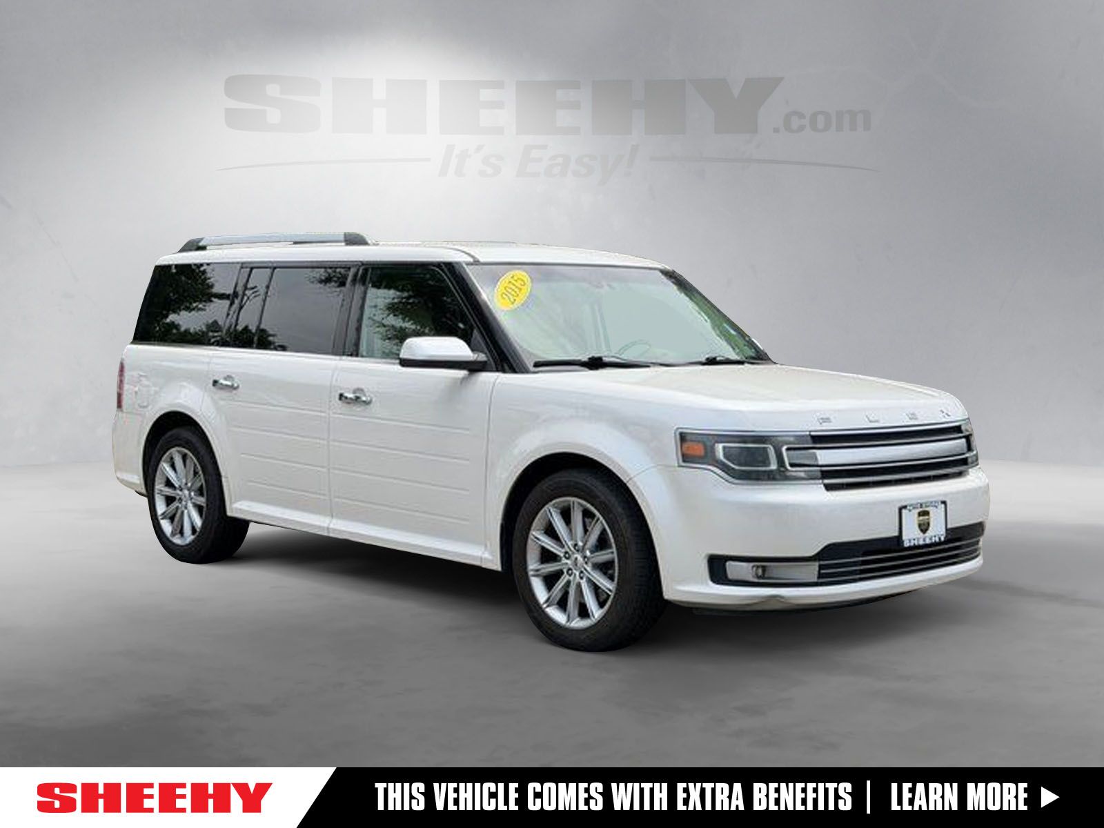 White Platinum Clearcoat Metallic 2015 Ford Flex Limited AWD SUV / Crossover All-Wheel Drive 6-Speed Automatic